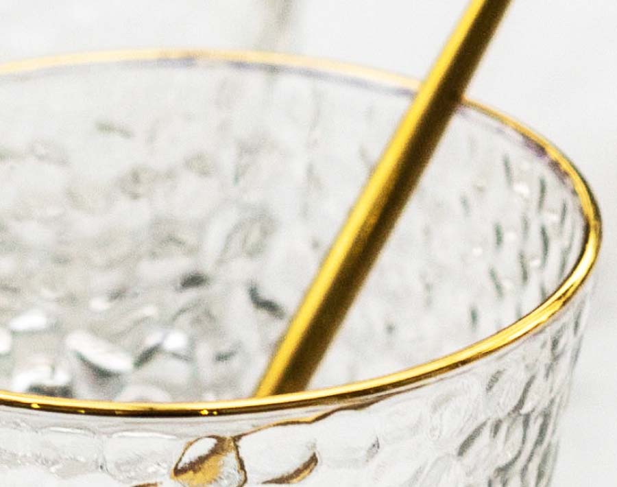 2020 worldwide hot sale multi sizes gold rim glass cups