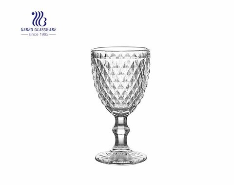 European baroque relief vintage wine glass 300ml