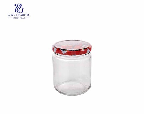 450ml Großhandel Glas Candy Jar mit Best Price OEM ODM Verfügbare Glas Vorratsglas