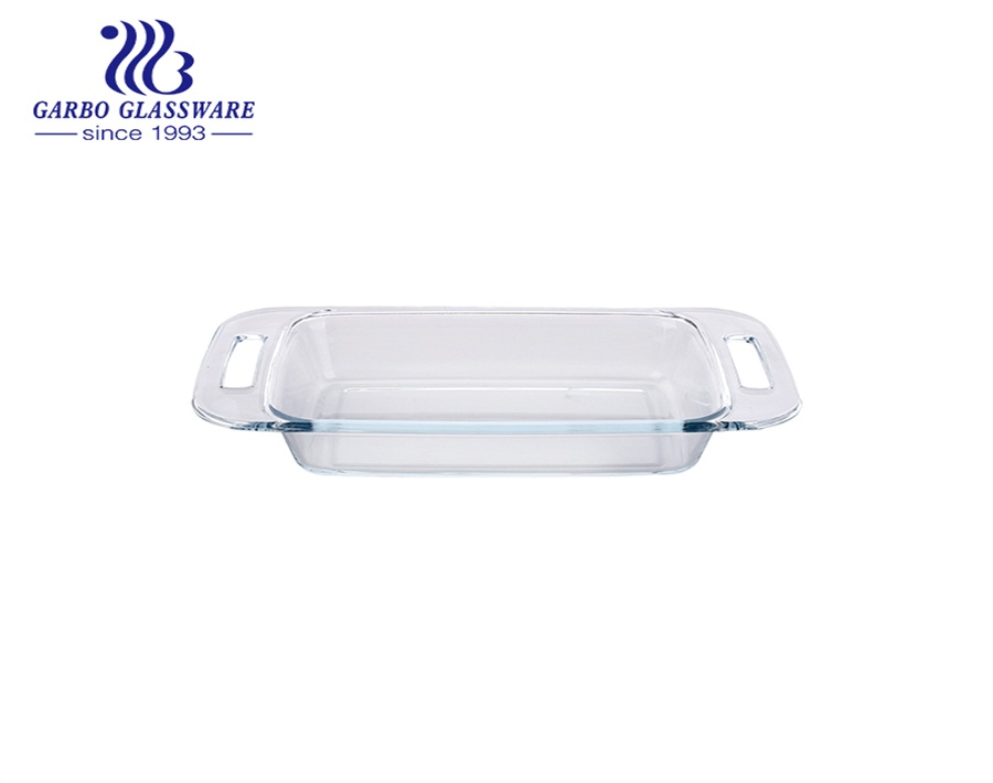 Wholesale 2050ml Baking Dish Borosilicate Glass Baking Pan Bakeware