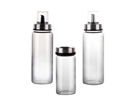 Nhà cung cấp nhà máy Trung Quốc Chai thủy tinh Giấm dầu 200ml / 325ml có nắp và rót nhựa