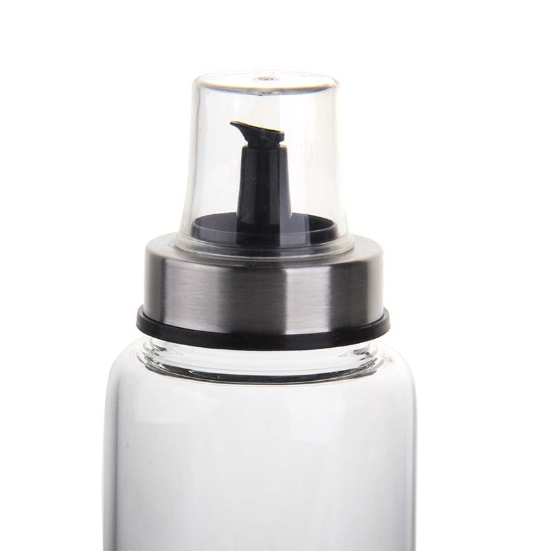 Kitchen stuff 500ml oil bottle vinegar bottle with pour and dust cover