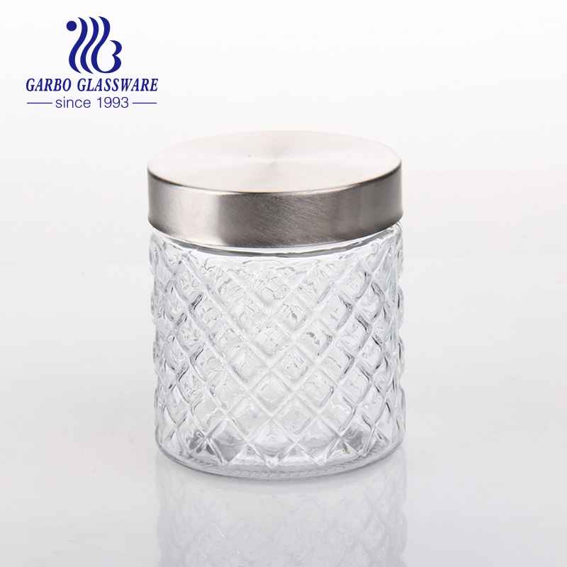 480ml Eco-friendly glass storage jars factory price glass honey jars