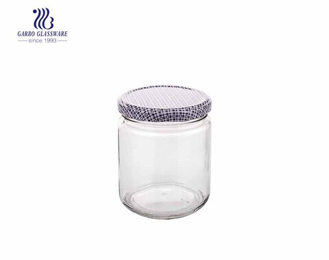 450ml China factory produce wholesale price glass storage jars biodegradable glass food jars