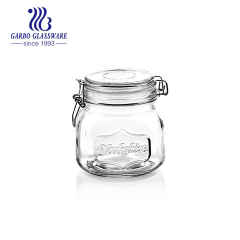 480ml Hochwertiges Glas Candy Jar mit großer Kapazität Transparentes dekoratives Glas Food Jar