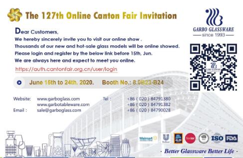 Garbo Glassware in 127th Online Canton Fair