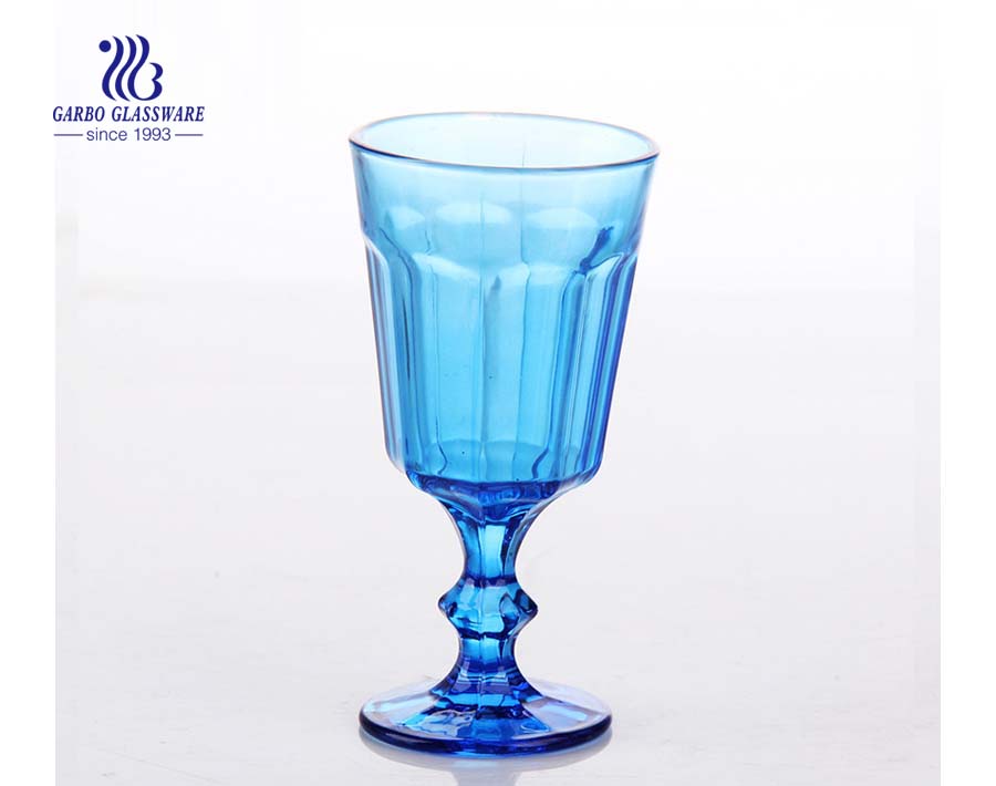 Customized spray color water beverage vintage glassware good as gift 