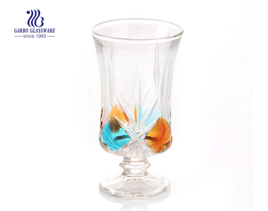 Vintage vasos personalizados spray colores decorativos copas de cristal