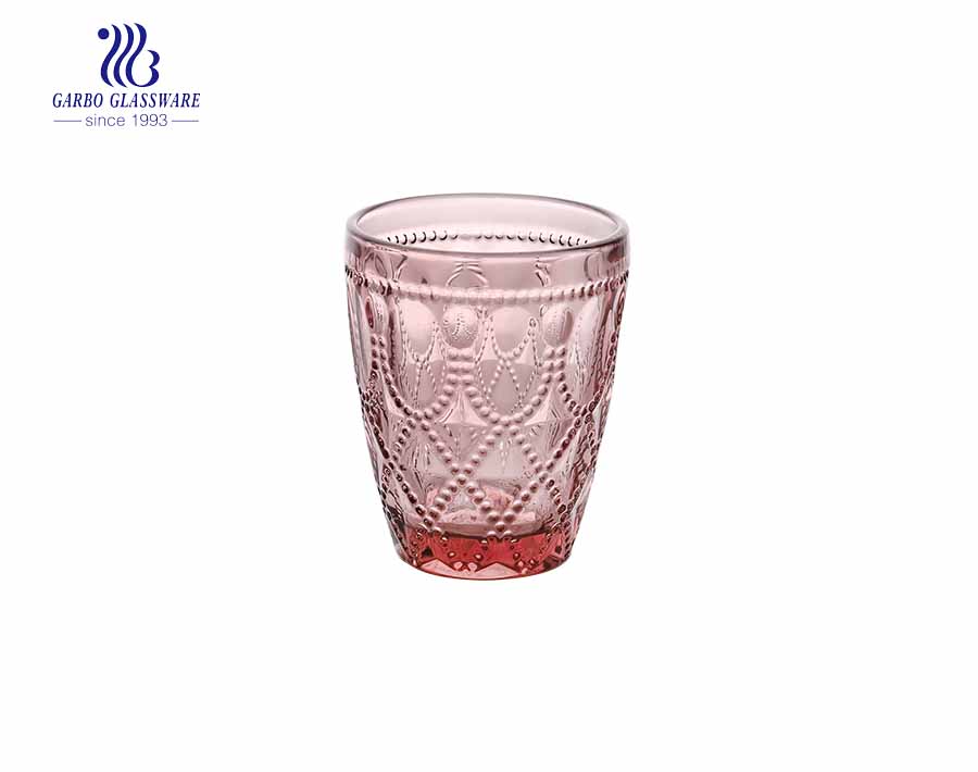 240ml Wine Goblet Beverage Glass Cup von Garbo - Dunkelblau - 6er Set