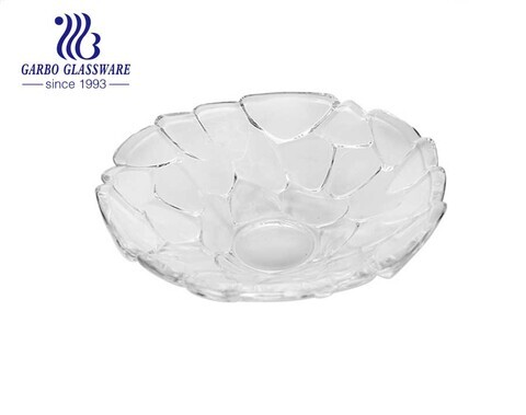 11.69 inch big glass fruit bowl reusable	wholesale glass fruit bowl