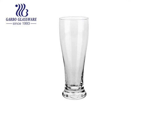 Barware en verre de style britannique avec logo Tasse en verre Pilsner pour bière