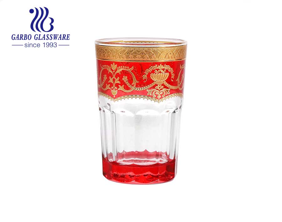 Galvanisierte Glas-Teetasse in arabischer Art nach nordafrikanischer arabischer Art