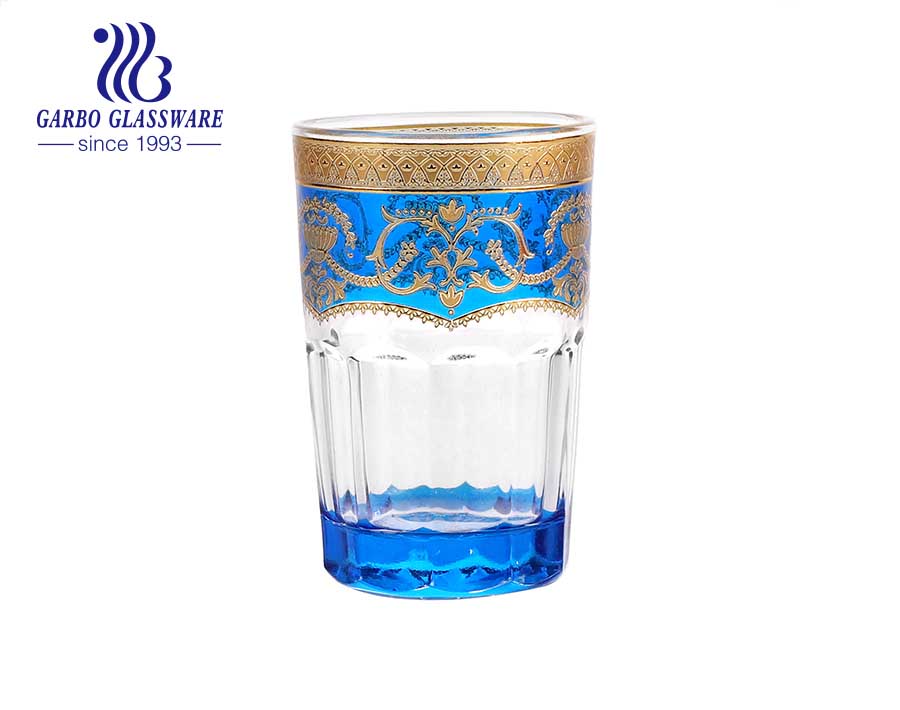 Galvanisierte Glas-Teetasse in arabischer Art nach nordafrikanischer arabischer Art