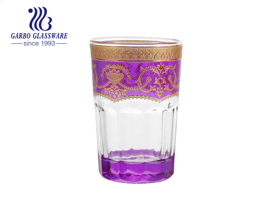 Galvanisierte Glas-Teetasse in arabischer Art nach nordafrikanischer arabischer Art