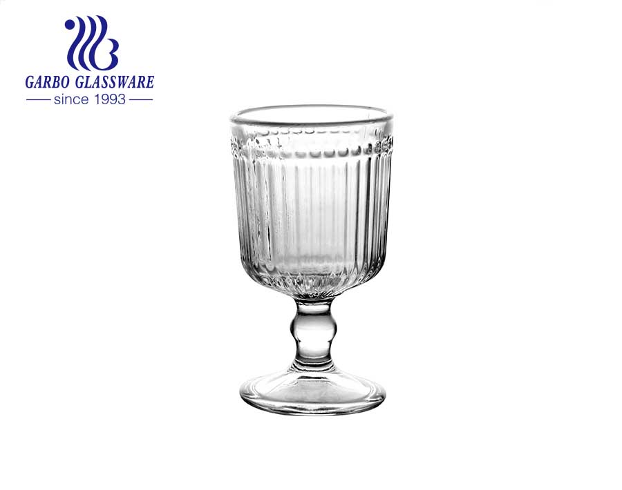 14oz single color stemware glass infuser custom logo glass goblet