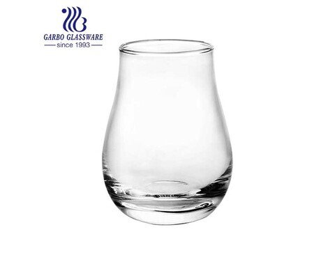 Squash shape glass tumbler for juice in stock