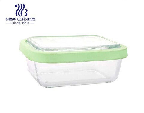 Tempered glass 940ml rectangular Airtight Glass Lunch Boxes