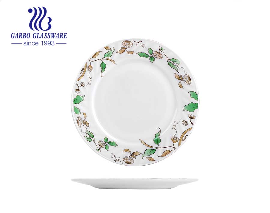 9inch redondo blanco The Tableware Opal Tempered Glass Vajilla Ensalada cuencos de comida