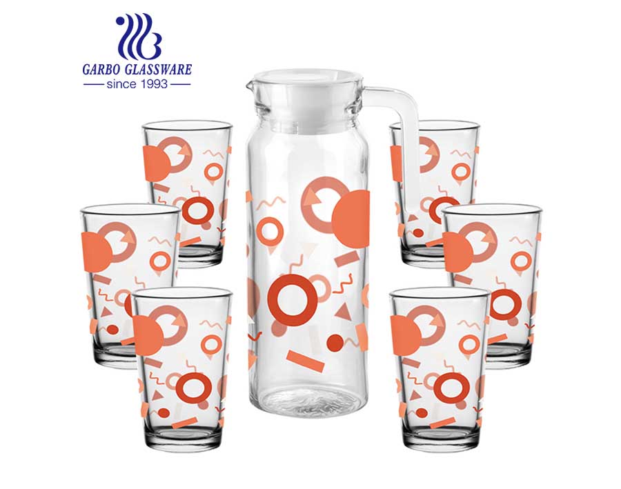 5PCS hot sell european style cheap factory price glassware set promotional food grade drinking water set