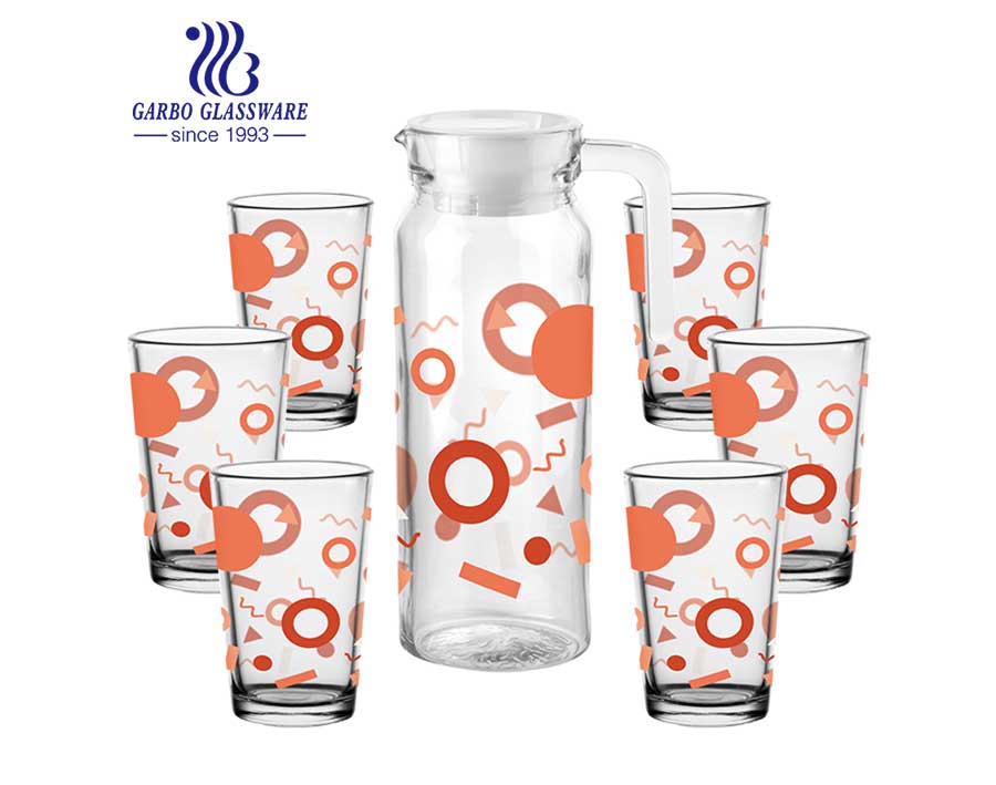 5PCS hot sell european style cheap factory price glassware set promotional food grade drinking water set