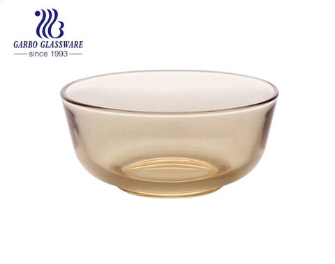 Machine made high quality transparent round ion plating glass bowl high temperature glass bowl