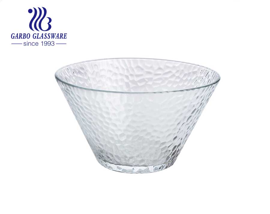 Machine made high quality transparent round ion plating glass bowl high temperature glass bowl