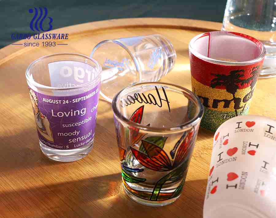 50ml unique designs shot glasses Christmas souvenir festival gifts shot glasses