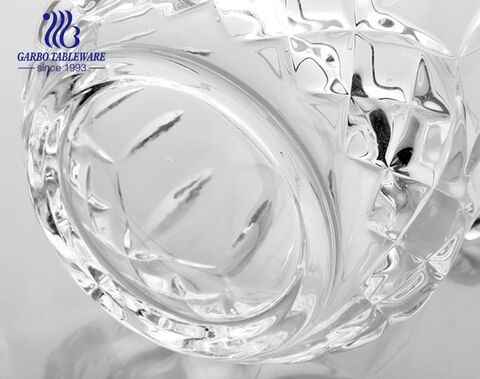 1 litre Diamond Designs seau à glace en verre vintage seau à vin en verre de haute qualité avec poignée