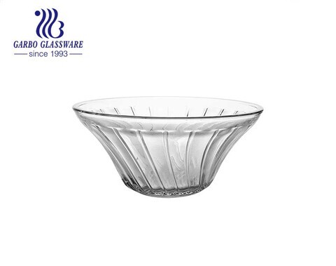 13 inch Glass Fruit Bowl with Large Capacity for Home and Party Using