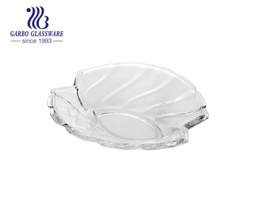 Placa de vidrio de diseño especial de 13.5 pulgadas con material de vidrio blanco alto