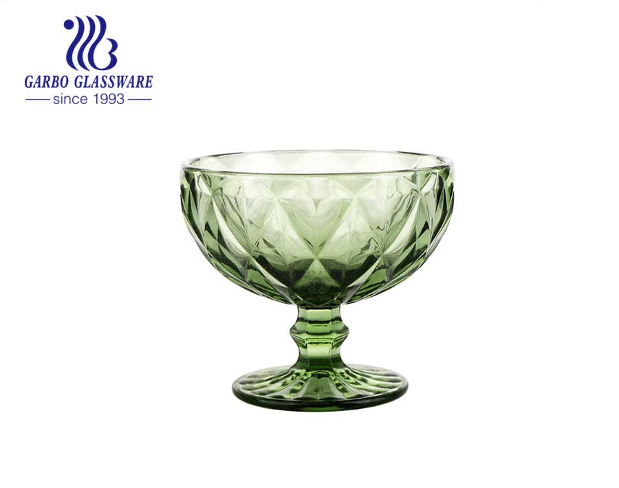 Geformte Glas-Eisbecher in Bootsform zum Nachtisch Allzweck-Servierschalen Vintage Soda Glass