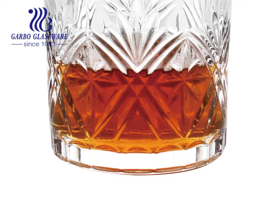 Luxury whiskey glass tea glass cups set with food safe electroplated gold rim