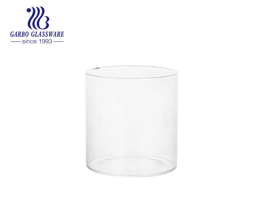 12OZ custom logo best selling Glassware wholesale household use borosilicate glass cup