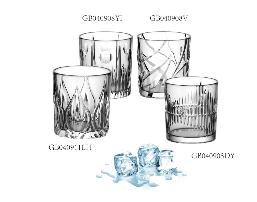 Verres à whisky de marque personnalisée OEM avec motifs gravés de luxe