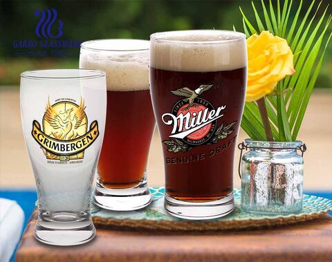 Britisches Pub Barware Bierglas 4er Set mit benutzerdefiniertem Logo