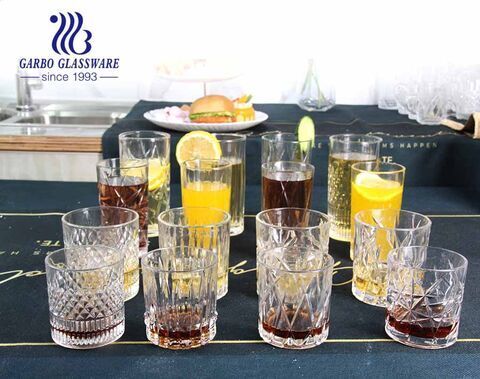 Klassische 8-Unzen- und 11-Unzen-Glasschale zum Trinken von Whisky-Saftgetränken