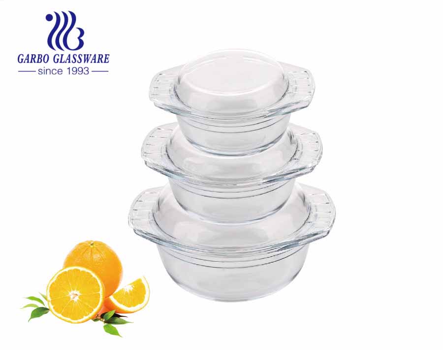 1000ml OEM personality style best selling borosilicate glassware best quality cheap factory price borosilicate glass baking bowl