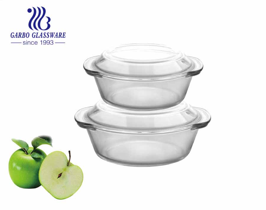 1000ml OEM personality style best selling borosilicate glassware best quality cheap factory price borosilicate glass baking bowl