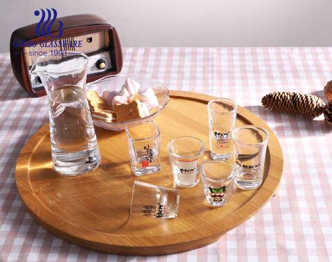 2 Unzen Soju Glasbecher im koreanischen Stil, personalisierte Druckdesigns, Schnapsglas