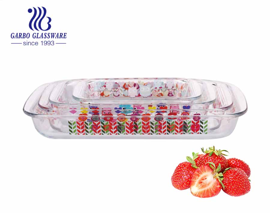 Microwave Oven Safe High Borosilicate Baking Glass Dish Oven Glass