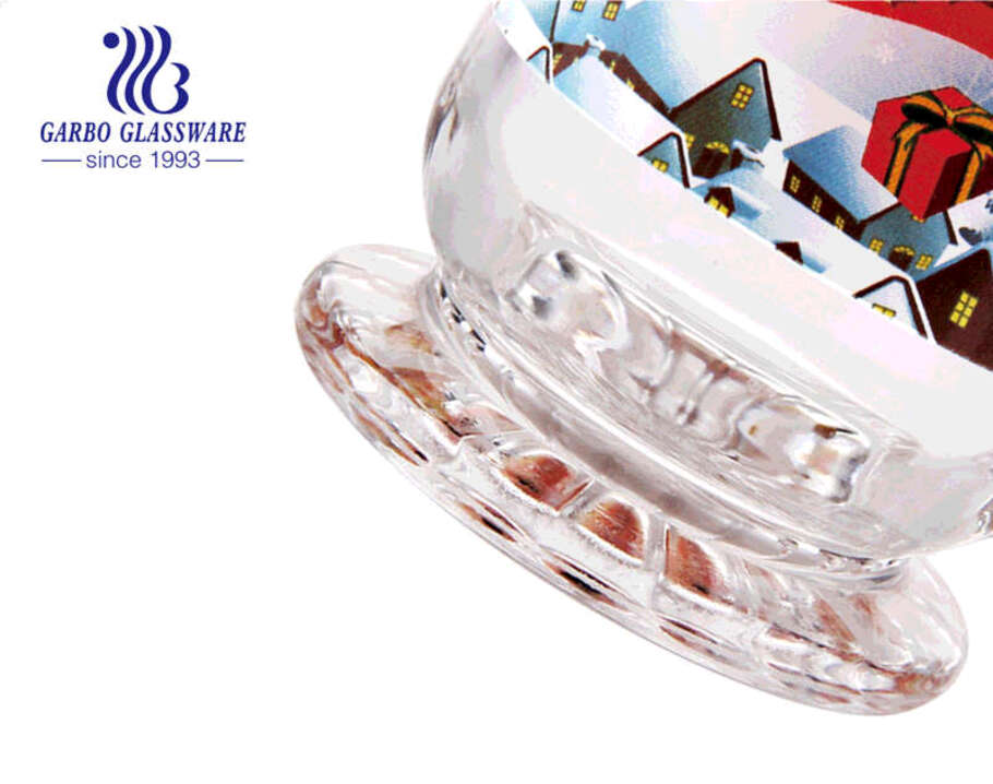 هدايا عيد الميلاد أكواب القهوة الزجاجية تصميمات شخصية أكواب زجاجية بمقبض