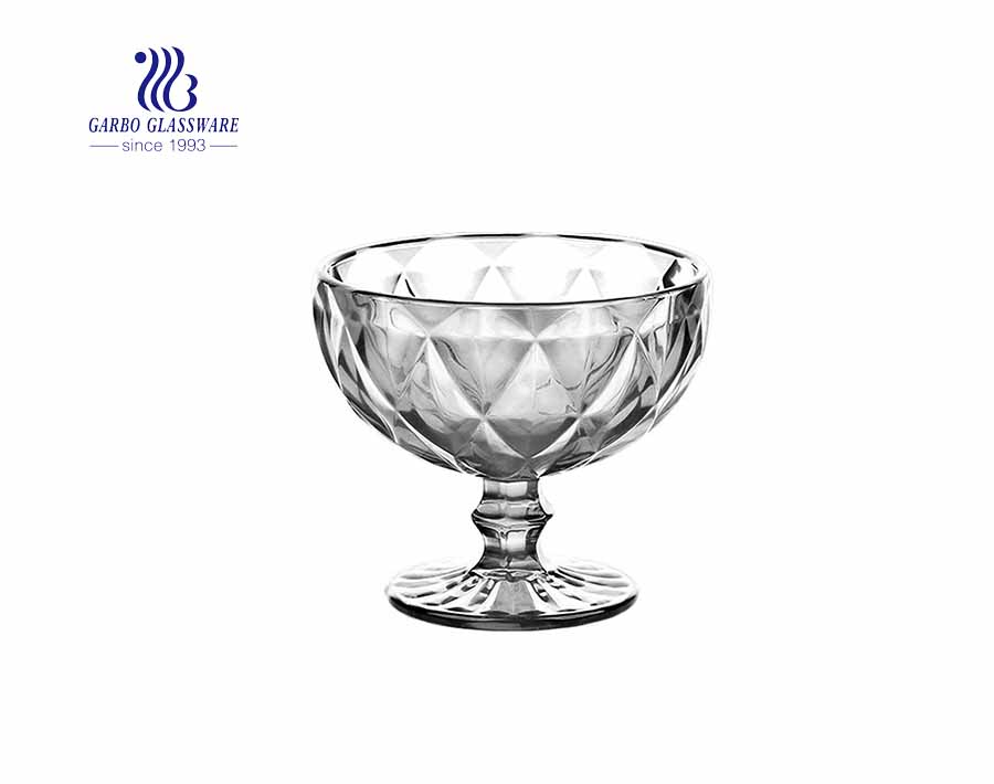 Clear Transparent ice cream cup 3.5 ounce lead free glass bowl with wholesale price 