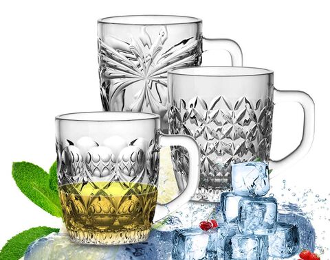 Clear Glass Cup, Transparent Cup, Glass Coffee Cup, Home Glass Mug For  Juice, Soda, Ice Coffee, Tea