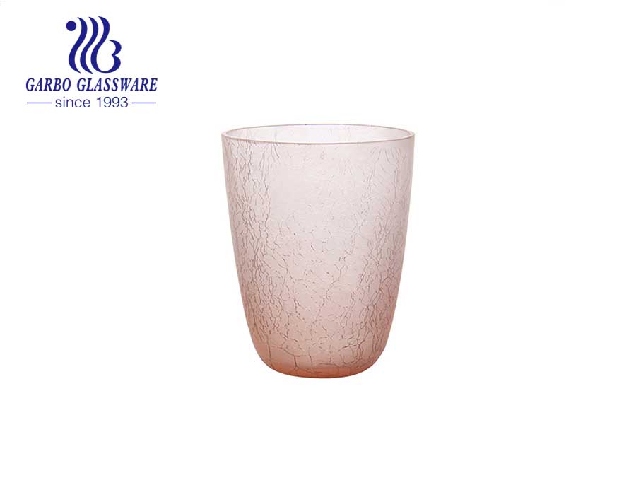 5.5 Zoll Höhe Blau und Weiß Tischplatte Glas Blumenvase Dekorative Flasche einfachen Stil Home Use Blumen Glashalter