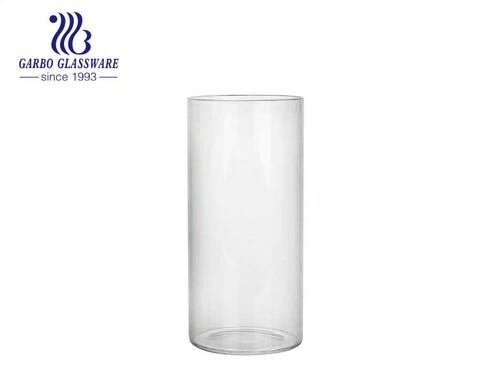 CE / EU شهادة كأس زجاجي من البورسليكات قابلة لإعادة الاستخدام بالجملة للاستخدام المنزلي مبتكر لحفل الزفاف كوب زجاجي شفاف مزخرف