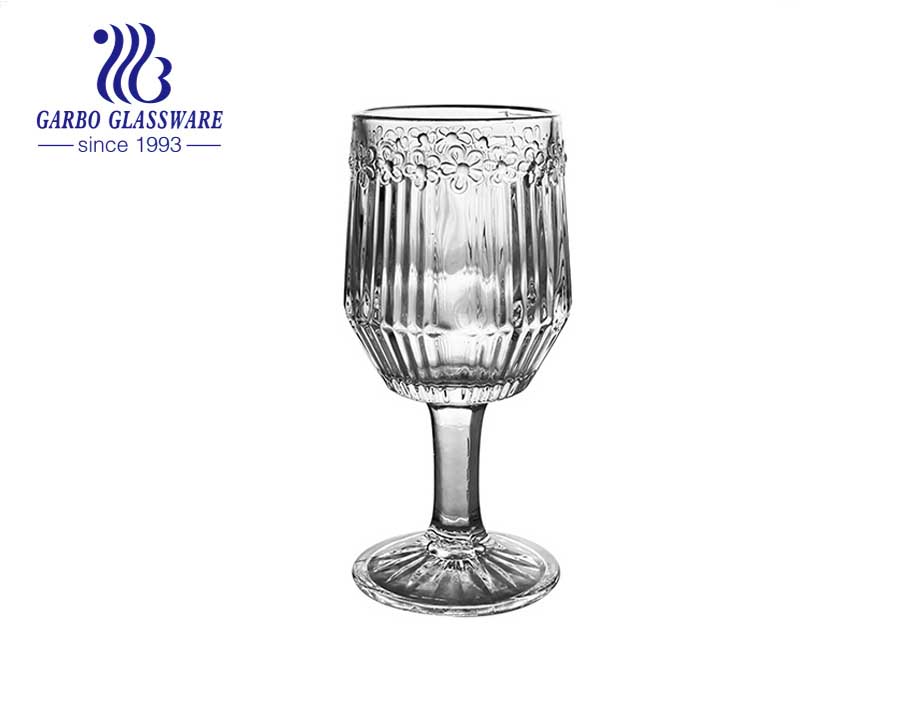 Nhà máy Garbo Glassware thiết kế độc quyền khắc cốc thủy tinh cổ điển 8 ounce