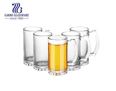 Large Heavy Beer Glasses with Handle Traditional Beer Mug Coffee Tea Drinking Glass