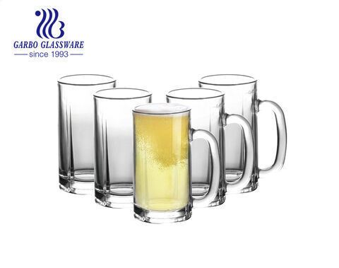 Tasses en verre 14 oz avec poignée grands verres à bière ensemble tasses à bière Pub tasses à boire Stein pour boissons alcoolisées de Bar