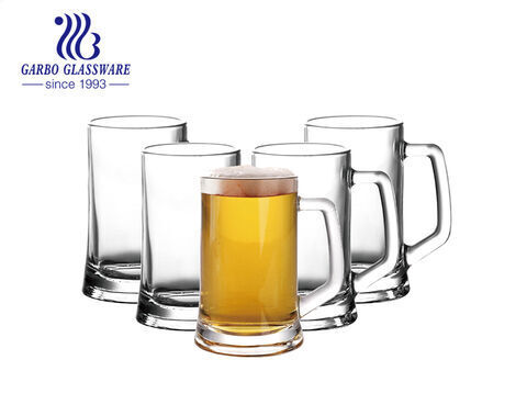 Tasses en verre 14 oz avec poignée grands verres à bière ensemble tasses à bière Pub tasses à boire Stein pour boissons alcoolisées de Bar