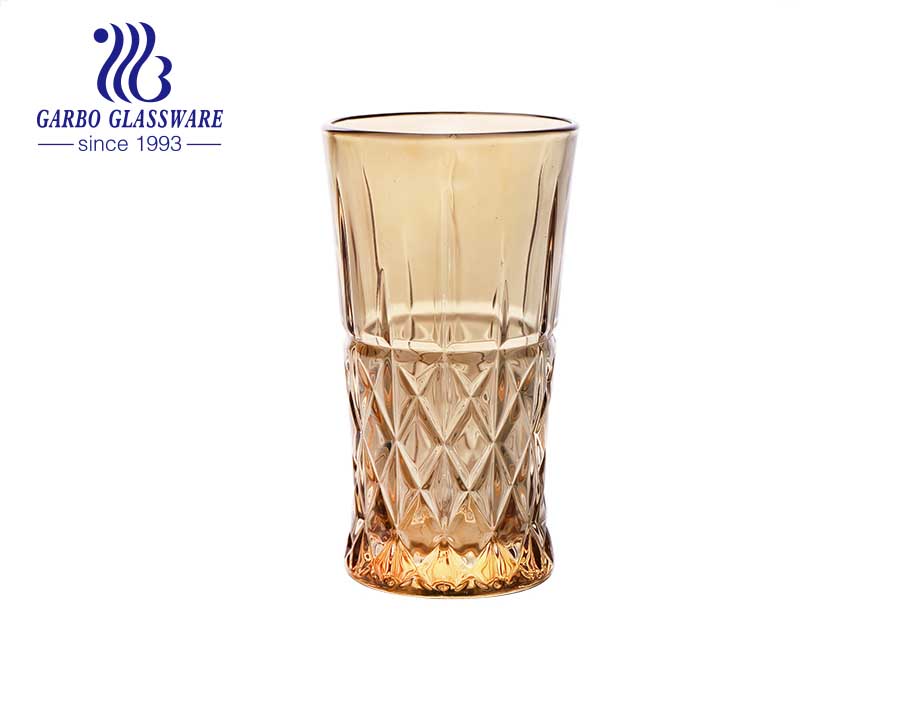 DIAMOND brand in stock ion electroplated engraved glass cups